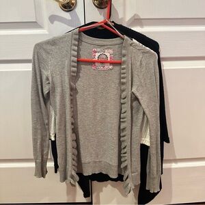 BUNDLE lot Justice DKNY Girl’s Cardigan Sweaters Size 10-12